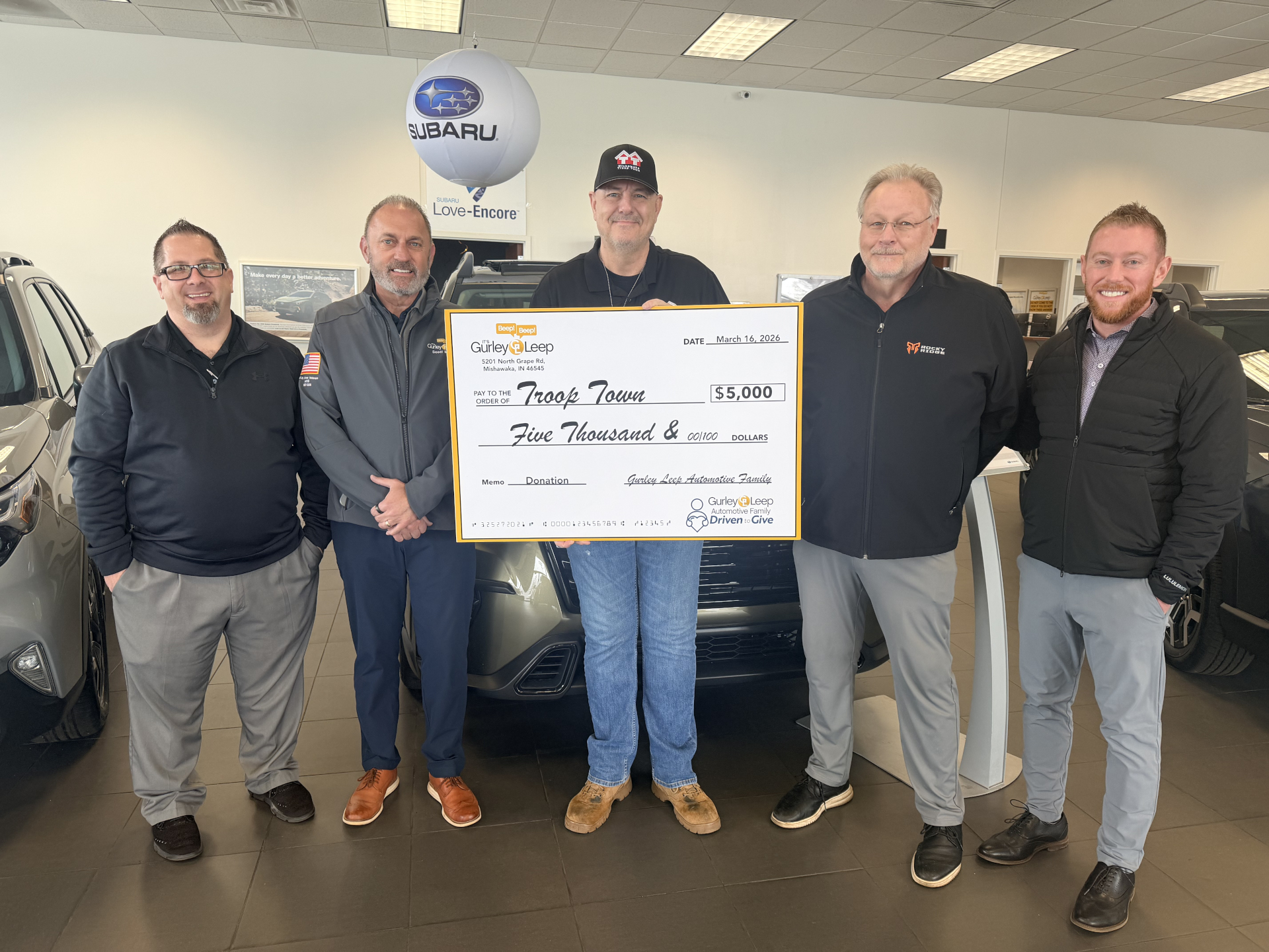 Troop Town check presentation