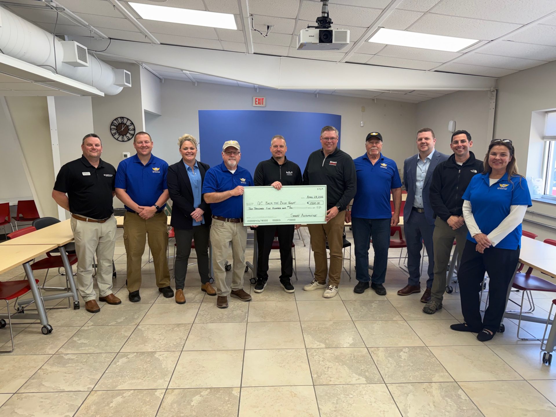 Pre-auction check presentation